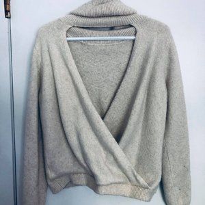 Off-Pink Turtleneck Sweater